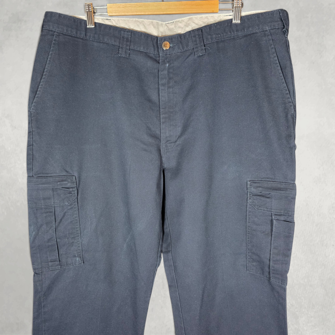 Dickies Flex Cargo Trousers W42 L30 Blue Relaxed Fit Workwear Utility Pants image 2