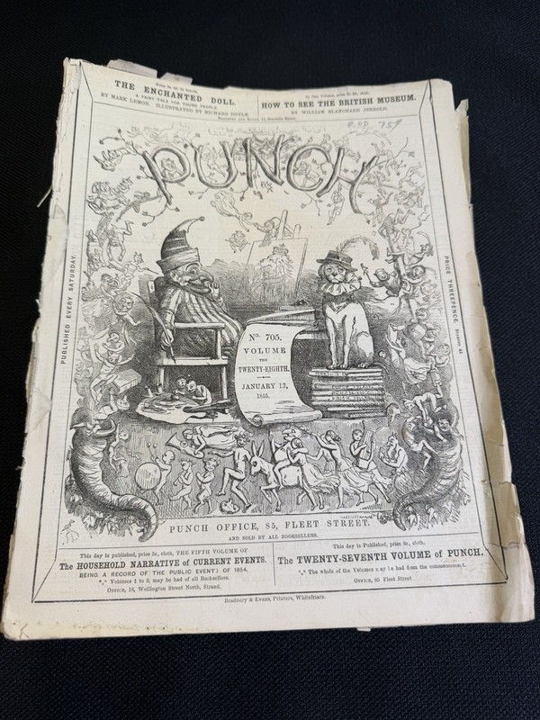 PUNCH Magazine Lot Of 45 - Jan 1855 To December 1885 **READ DESCRIPTION!!!**