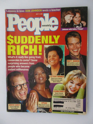 PEOPLE MAGAZINE MAY 17, 1999 SUDDENLY RICH LEANN RIMES DREW CAREY MATT DAMON