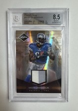 Panini 2011 Limited Calvin Johnson Detroit Lions #32 Threads Prime /50 BGS 8.5