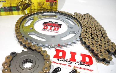2010-2015 Yamaha FZ8 FZ-8 DID VX3 Gold 520 EQA 15/47t Chain and Sprockets Kit - Bild 1 von 4
