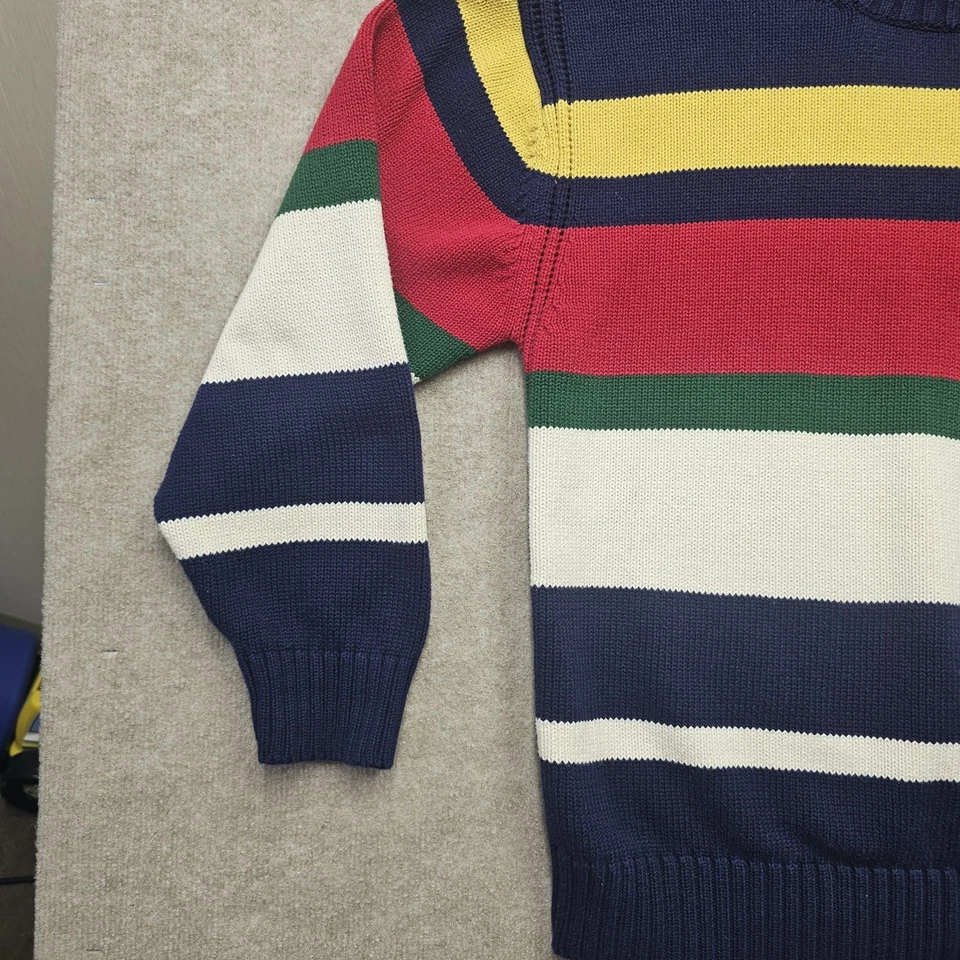 Vintage Alexander Julian Colours Striped Multicolor Heavy Cotton Sweater Size XL - Image 4 of 4