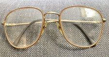 Vintage Luxottica Eyeglass Frames-Georgetown Carbowine/Goldplated