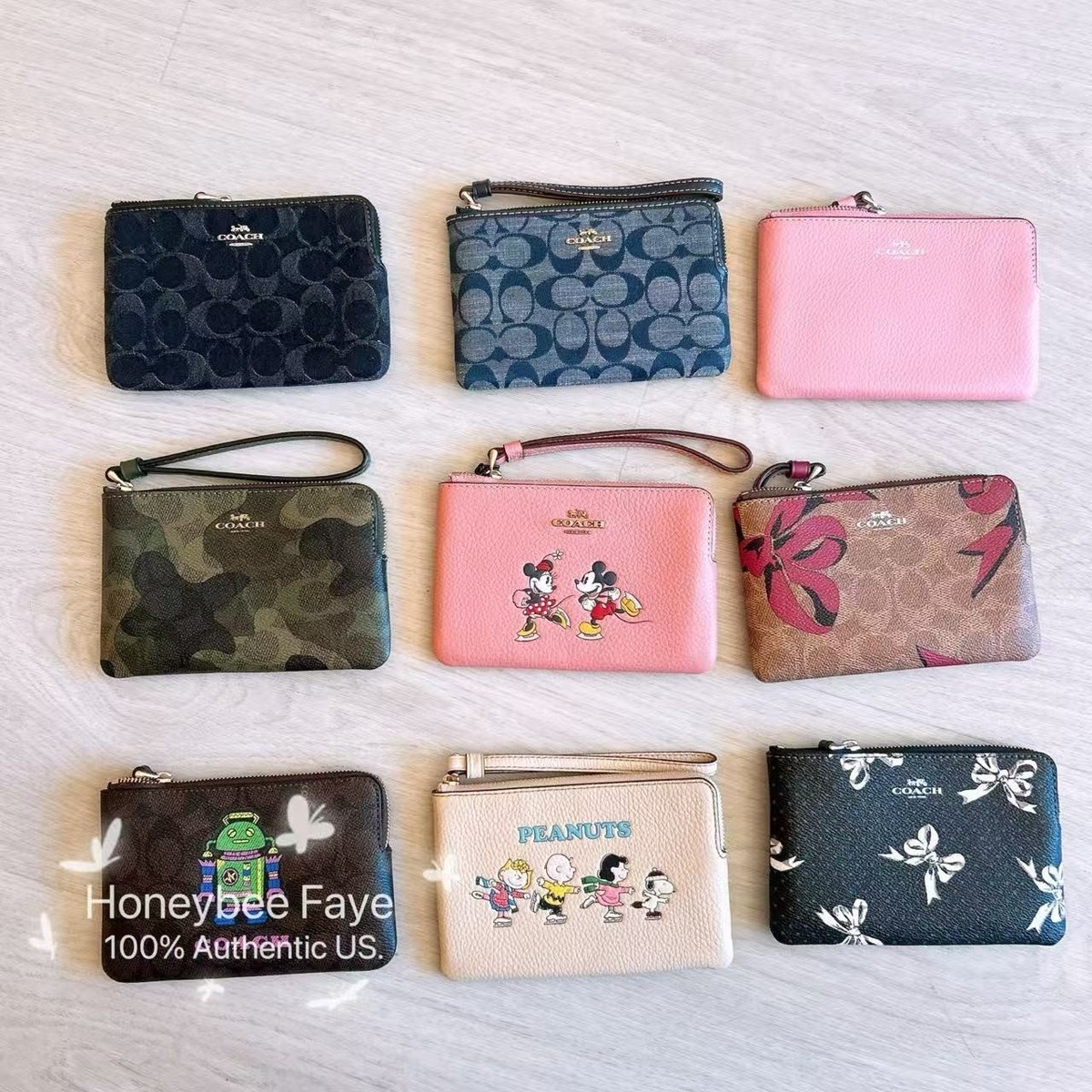 NWT Coach Corner Zip Wristlet | eBay