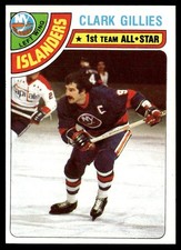1978-79 Topps Card Hockey Clark Gillies New York Islanders #220 NM