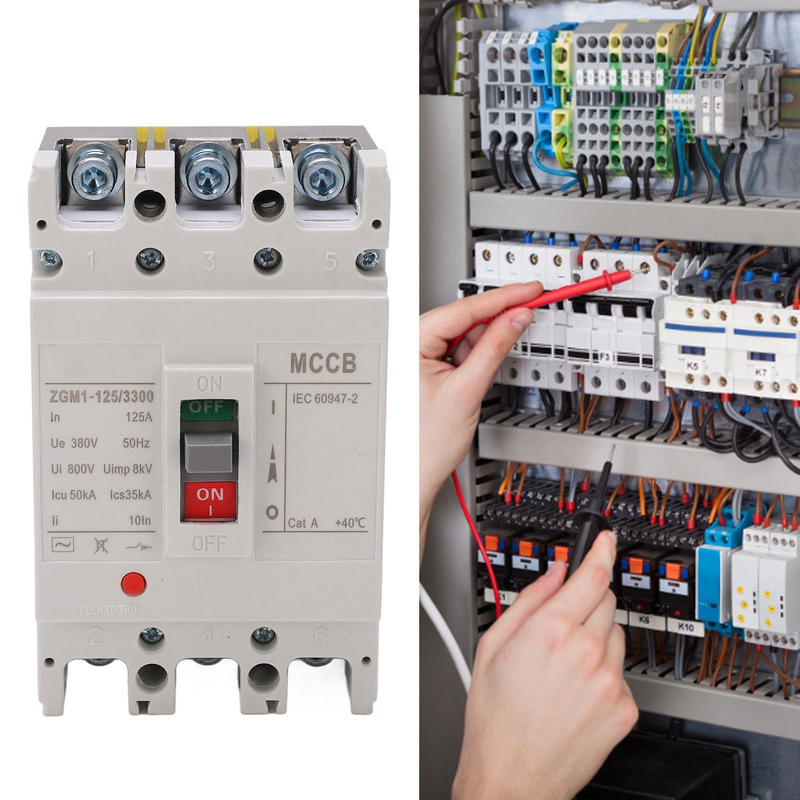 // 3P Overload Protection Circuit Breaker Durable Power Distribution Controller