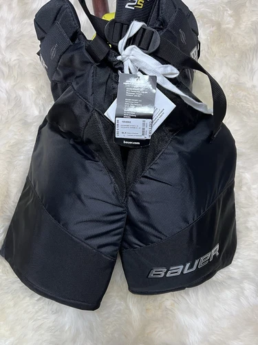 Pantalon de hockey noir neuf avec étiquette grand Bauer Supreme 2S Junior