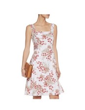 TORY BURCH SYLVIA Dress Wte Floral Sz L(10/12) SRP $325
