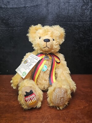 Hermann Teddy Bear Limited Edition 20th Anniversary German Reunification 27/200!