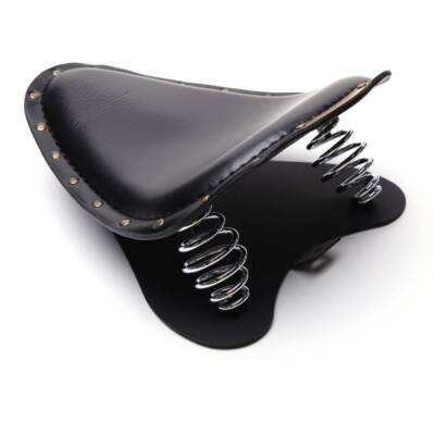 Motorcycle Bobber Soft Leather Solo Seat Spring For Honda Shadow