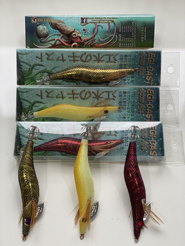 3 X Squid Jigs Very High Quality Oringal EGI - CAST size 3.0