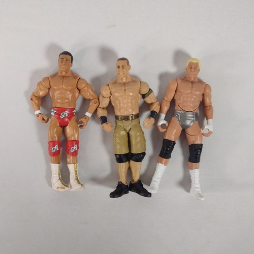 Lot of 3 WWE Wrestling 7" Action Figure 2013 Mattel Cena, Alberto, Dolph Ziggler