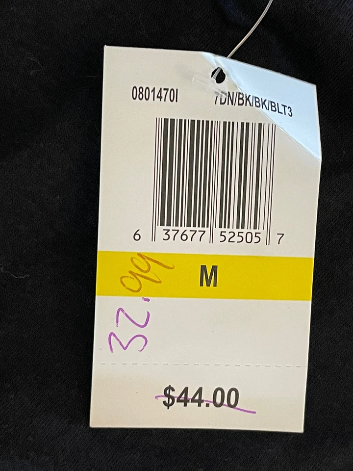 Vestido sin mangas Belle du Jour Junior con cinturón para mujer mediano negro/gris nuevo con etiquetas Foto 2 de 4