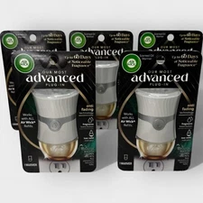 Lot of 5 Air Wick Scented Oil Plug-In Warmers - White - New Home Fresheners