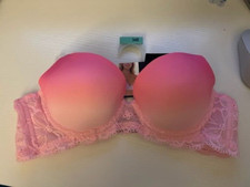 No Boundaries T Shirt Bra 34B Converts To RacerBack pink New