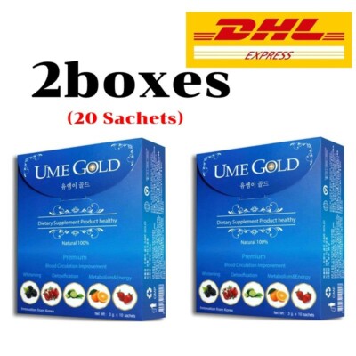 2 x UME GOLD Dietary Supplement Natural Blood Circulation Detox Anti Oxidant 