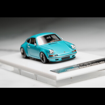 MY64 1:64 Porsche Kaege Retro Classic Ipanema Blue Metallic Diecast Car Model