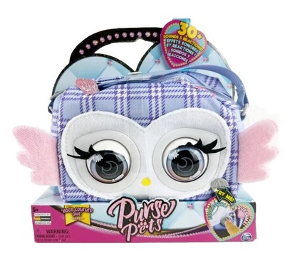 Purse Pets Print Perfect Hoot Couture Owl Interactive Pet Toy and Kids Handbag