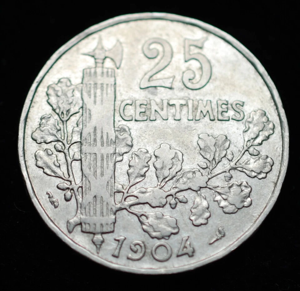1904 FRANCE 25 CENTIMES - Photo 2/2