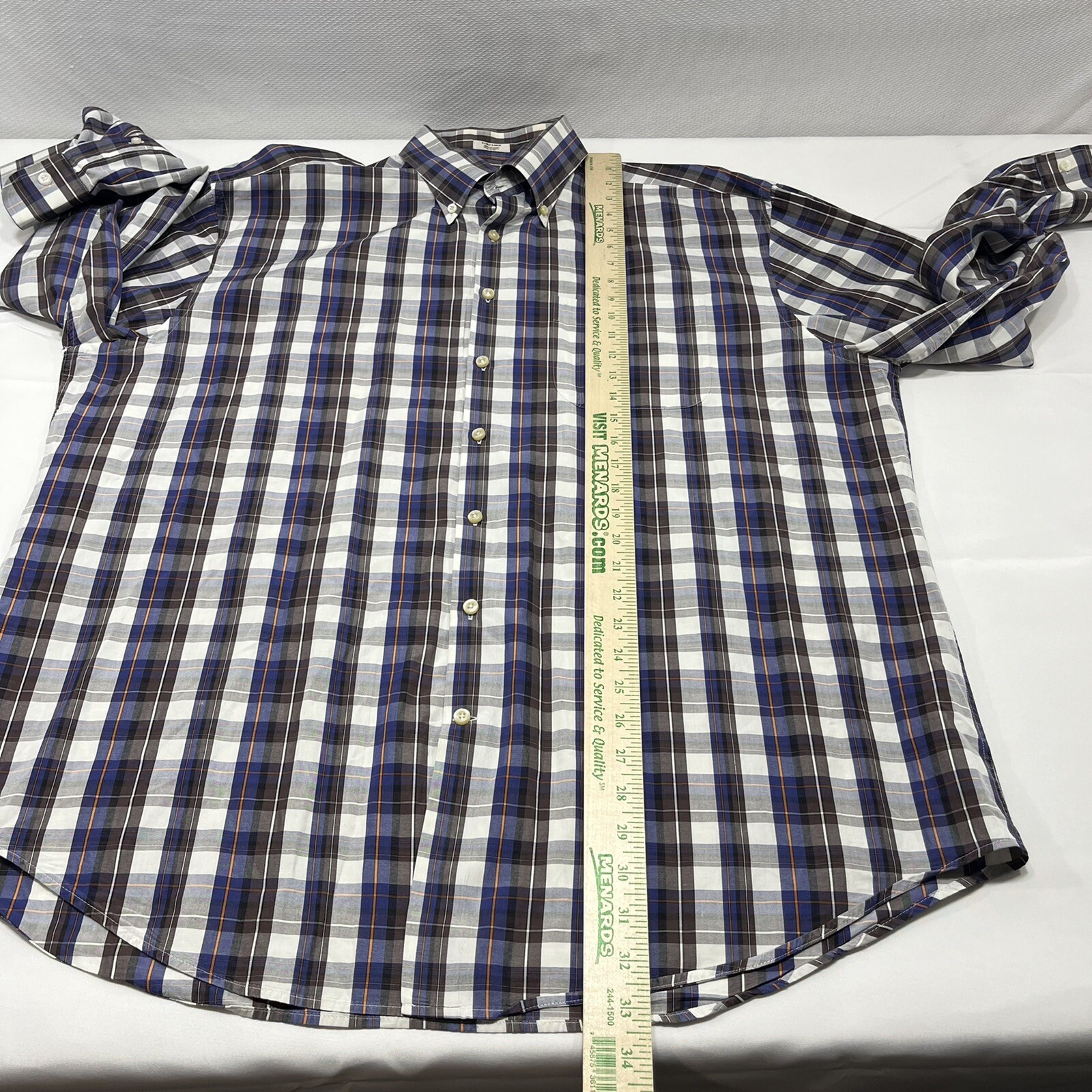 Peter Millar Shirt Button Down Multicolor Plaid L… - image 5