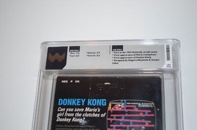 DONKEY KONG (Nintendo Entertainment System 1986) NES--WATA 8.5 CIB (GWT44)