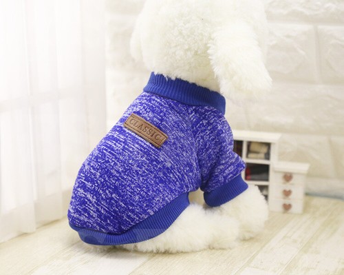 CUTE PET DOG WARM JUMPER SWEATER CLOTHES PUPPY CAT KNITWEAR KNITTED COAT WINTER - Picture 17 of 23