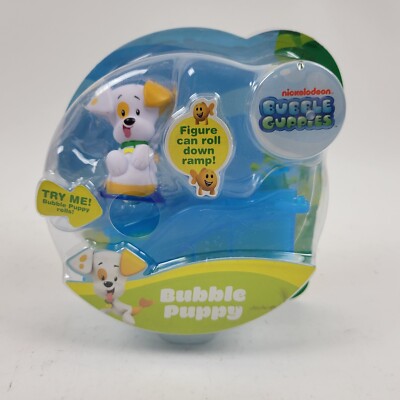 Nick Jr Bubble Guppies Roll n Go Rolling Puppy Dog Figure Lightly Damaged Box