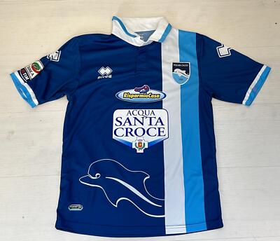 Maillot Pescara Errea 2012/13 - Kroldrup N°3 - Match Worn Préparé - Taille XL