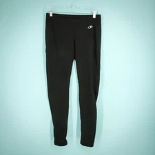 Icebreaker Merino GT Size Small S Black Merino Wool Ankle Zip Baselayer Leggings