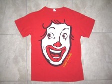 Vintage RONALD MCDONALDs Large Scary Clown Nightmares Red Shirt USED XL MED