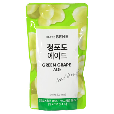 Caffe Bene Green Grape 190ml Koreanisches To Go Getränk Korean Drinks