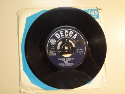 THEE: (w/Jimmy Page) Each And Every Day-There You Go!-U.K. 7'' 1965 Decca F.12163