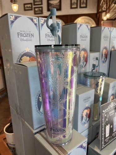 Starbucks X Hong Kong Disneyland Exclusive World Of Frozen Plastic Tumbler 24oz - Picture 10 of 14