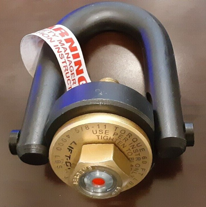 Anneau De Levage Forgé Jergens – Filetage 5/8-11, Capacité De Charge 4000 Livres (environ 1800 Kg) – Pour Atelier, Industrie