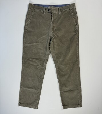 Marks & Spencer Regular Mens 34x31 Corduroy Pants Stretch Modern Classic Casual