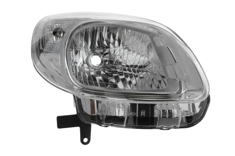 Phare avant droite électrique chrome H4 à réflecteur haute brillance pour Kangoo II