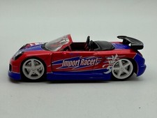 Jada Toys Diecast Import Racer Toyota MR2 Spyder, Red & Blue, 1:64, Excellent