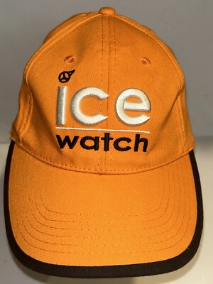 ICE WATCH BASEBALL CAP HAT ADJUSTABLE STRAPBACK ORANGE