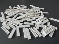 LOT 100 BRAND NEW LEGO 1x4 WHITE FLAT SMOOTH FINISHING TILE TILES 2431