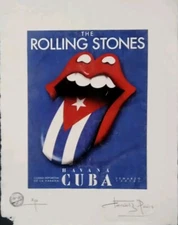ROLLING STONES 2016 Havana Cuba Tour, Artist Proof Print, Signed Fairchild Paris