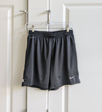 Nike Shorts Boys Small Black Dri-Fit Athletic Shorts Mesh Lined Swoosh