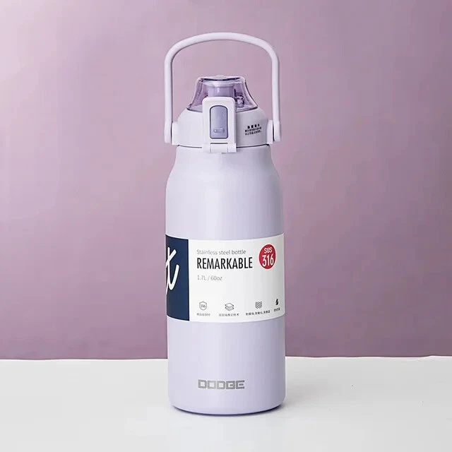 Tumbler Thermo Bottle Large Capacity With Straw Stainless Steel Vacuum Flask Gym