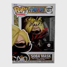 Soba Mask Signed Funko Sanji One Piece Eric Vale Pop Anime Autograph JSA COA 44