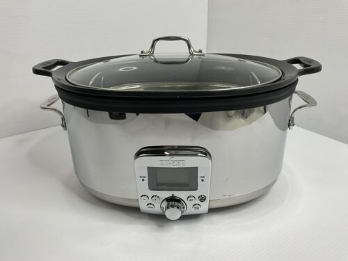 ALL-CLAD 7QT Slow Cooker w/ Gray Ceramic Insert SC04 ,Rice, Steam, Sear & Simmer - Picture 3 of 16