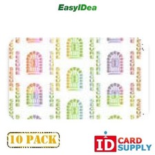 10 x Adhesive Holographic Overlay for Standard Size ID Cards  Secure Key Hole D