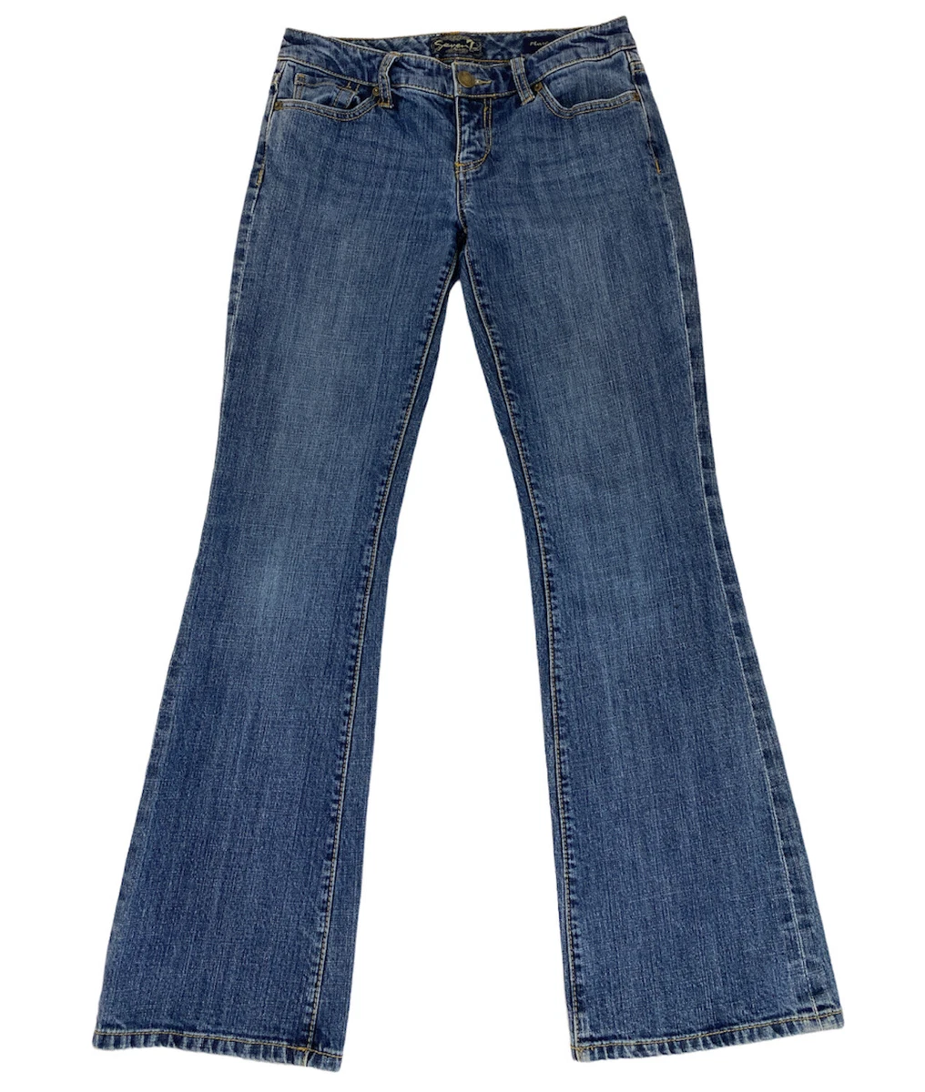 Seven 7 FOR ALL MANKIND Womens 28 Jeans Flare Boot Leg Bell Bottom