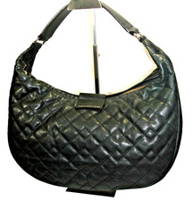 Marc by Marc Jacobs Gorgeous Moto Black Quilted Leather Hobo Shoulder Bag NrMINT