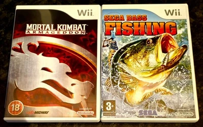 Mortal Kombat Armageddon + Sega Bass Fishing Nintendo Wii Bundle - Image 1 of 4