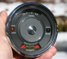 55 1955 VDO Vintage Fuel Gas Tank & Water Temperature 6v Gauge Cluster - KR1330