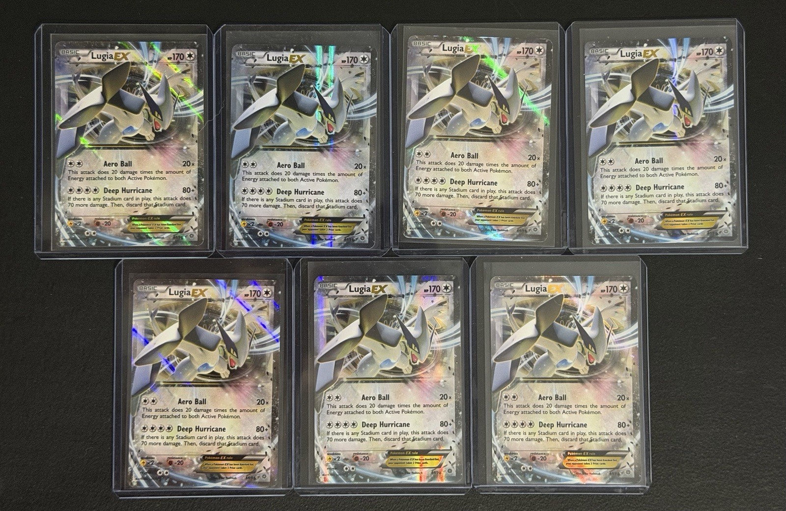 Pokemon - 7x Lugia EX 68/98 XY - Ancient Origins Holo
